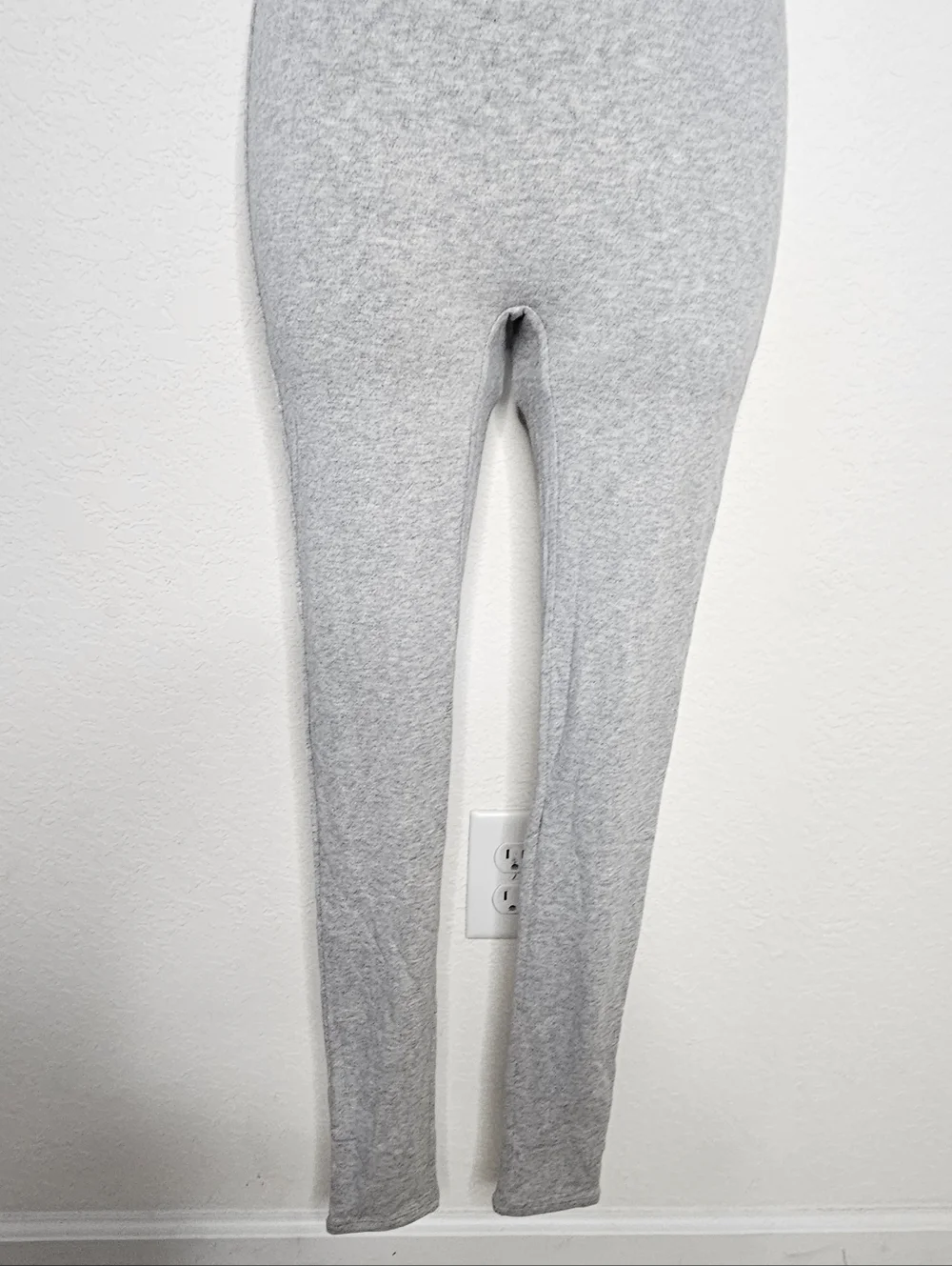 NWT Naked Wardrobe Heather Grey Sleeveless Jumpsuit Mock Neck Bodycon XS - Picture 5 of 10